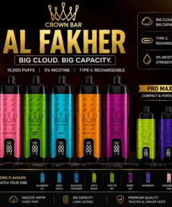 Al Fakher Crown Bar 15000 Puffs – Vape Dubai 30 Min Delivery