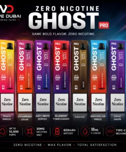 Ghost Pro Vape Bar 3500 Puffs 0mg Zero Nicotine Disposable Vape