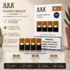 JUUL Golden Tobacco Pods – 18mg, Pack of 4