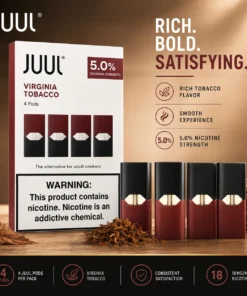 JUUL Virginia Tobacco Pods – 50mg, Pack of 4, Dubai