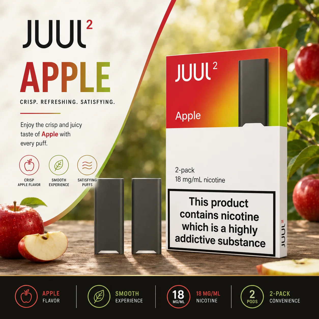 Apple flavor pod