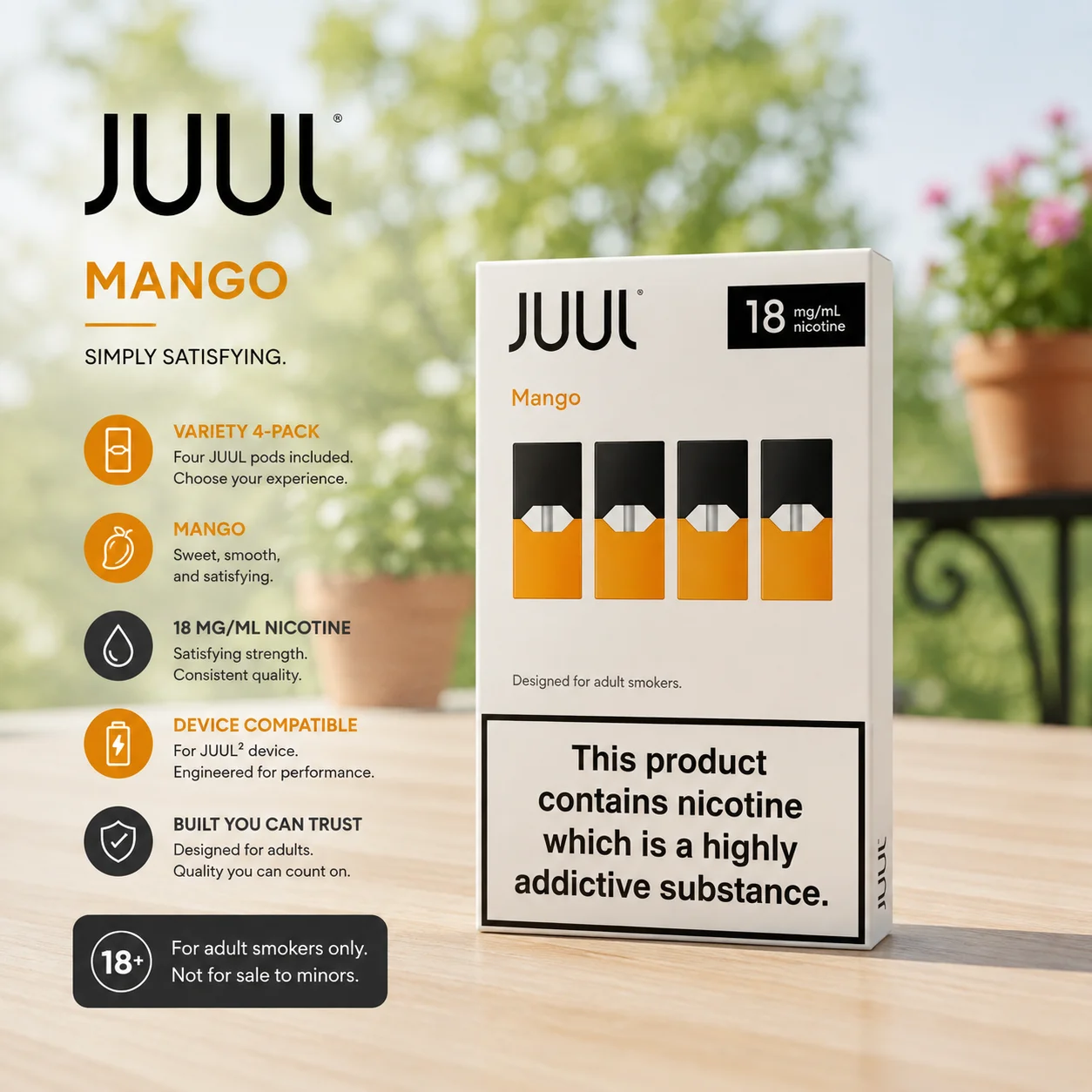 Mango Pod JUUL – 18mg, Dubai