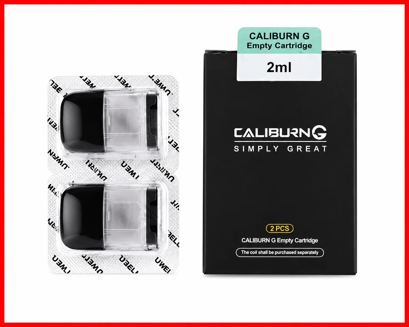Uwell Caliburn G Replacement Empty Pods (2-Pack)