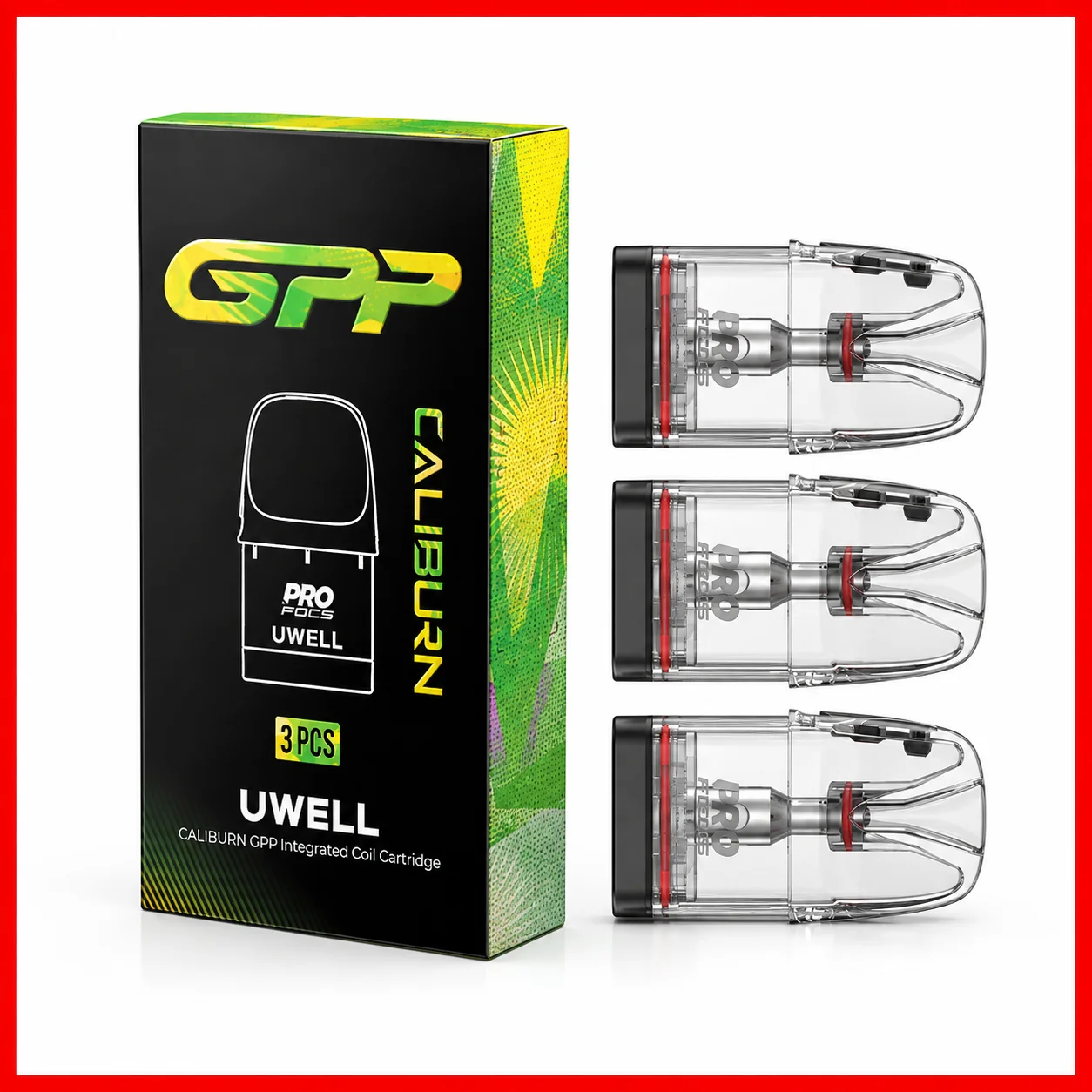 Uwell Caliburn GPP Replacement Cartridges 3-Pack