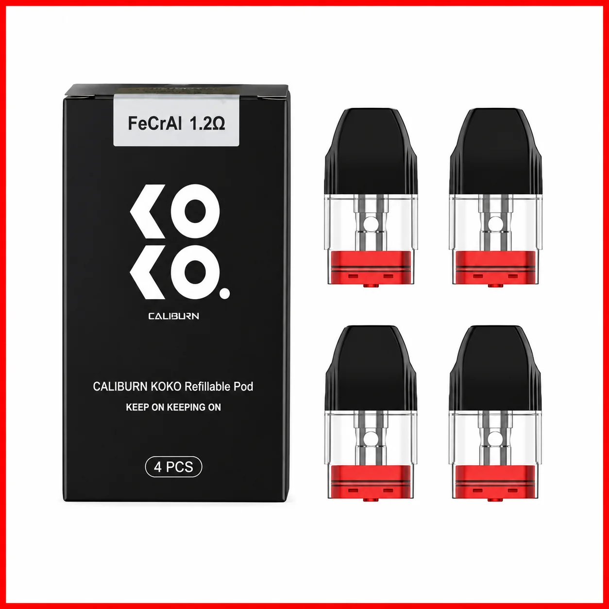 Uwell Caliburn KOKO Replacement Pods 1.2Ω (4-Pack)