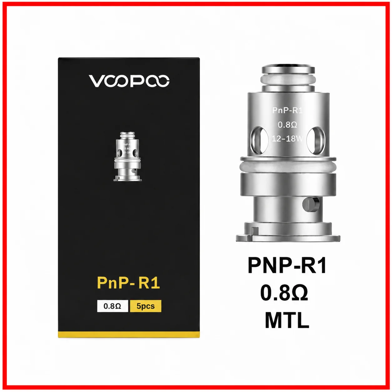 VOOPOO PnP R1 Replacement Coil 0.8Ω