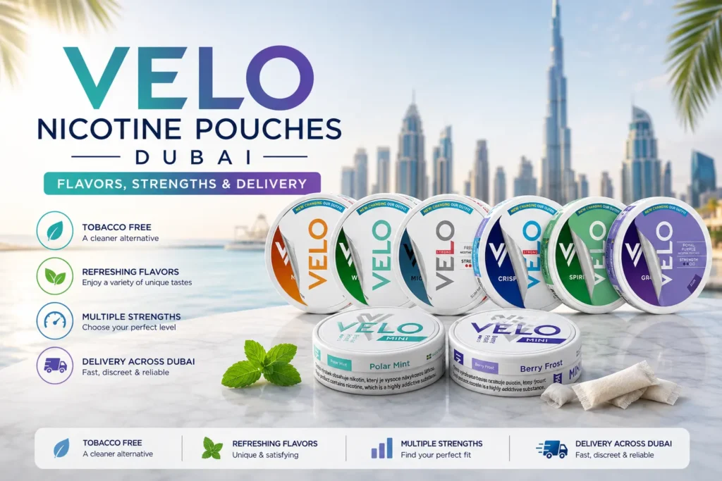 Velo Nicotine Pouches Dubai Flavors, Strengths and Delivery