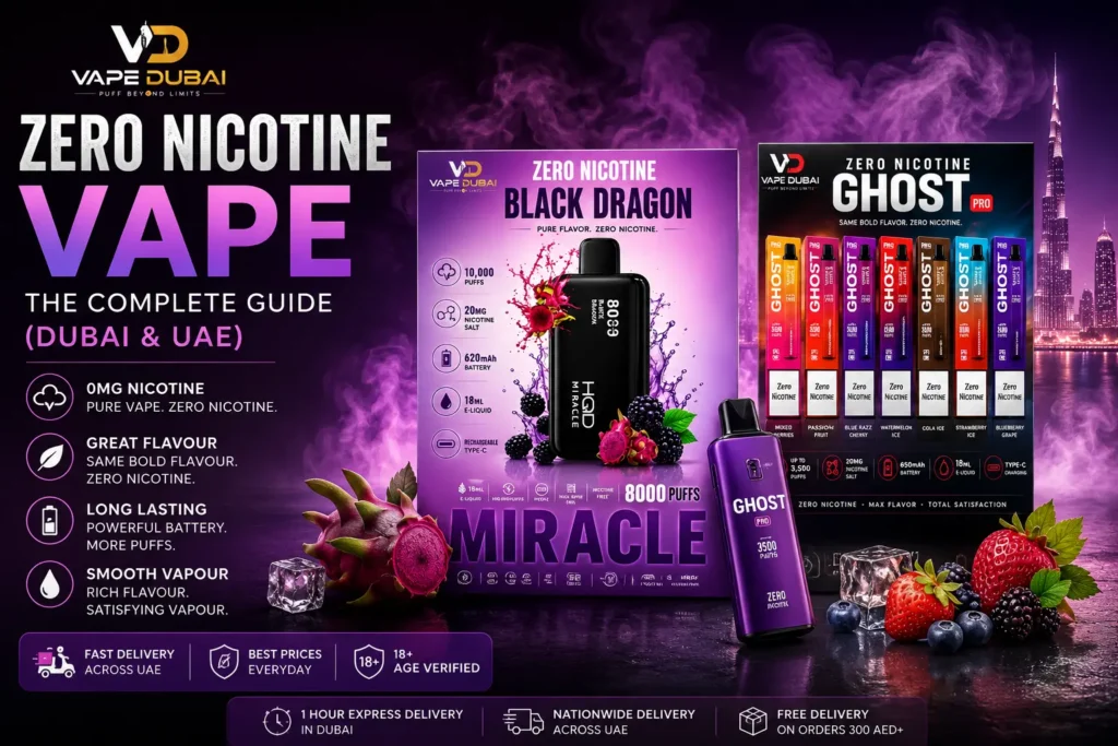 Zero Nicotine Vape The Complete Guide (Dubai & UAE)