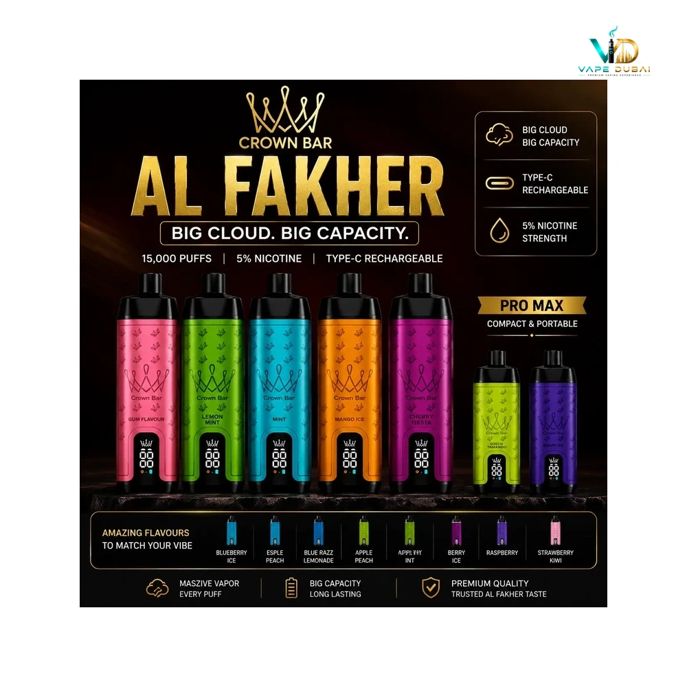 Al Fakher Crown Bar 15000 Puffs Dubai