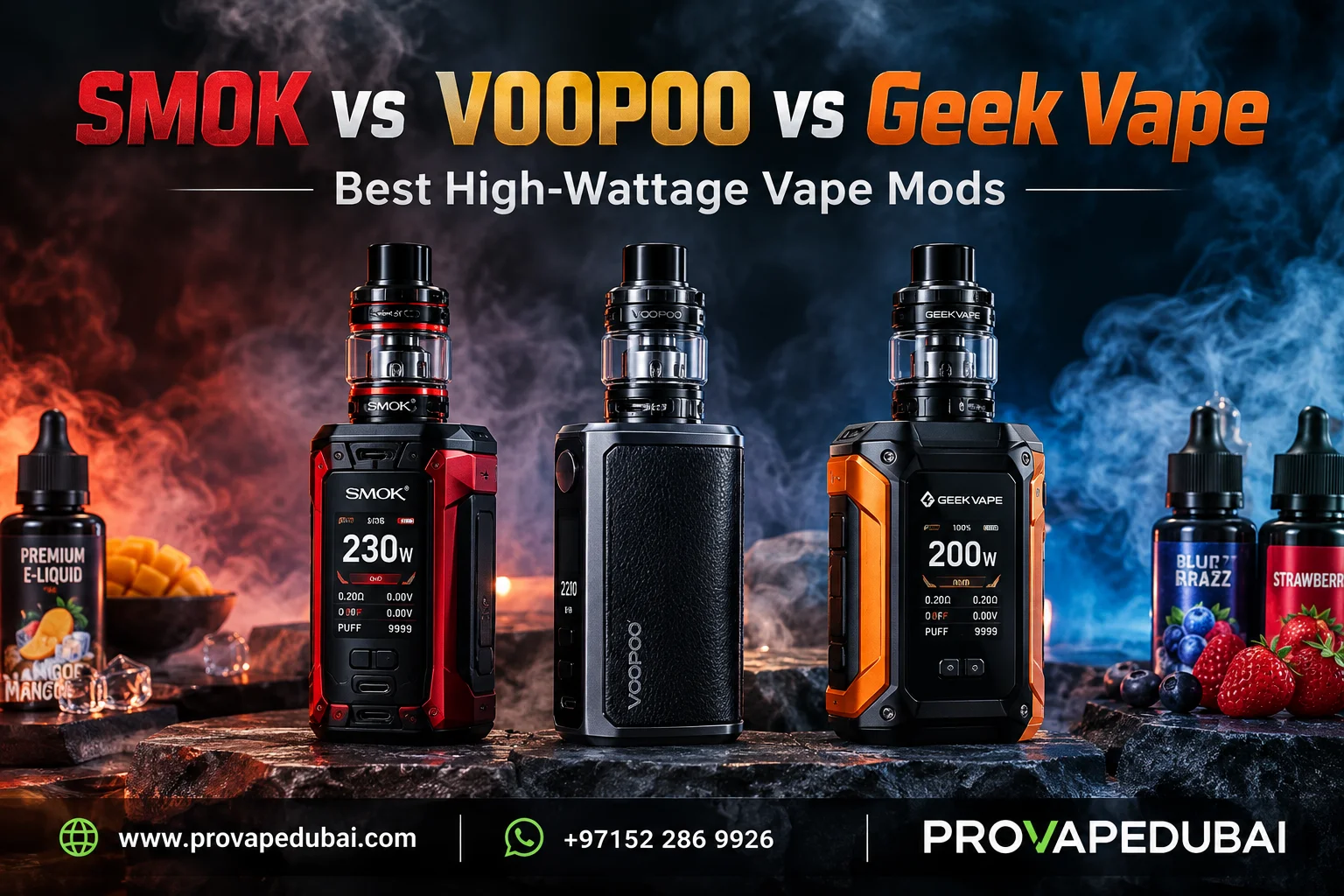 Vaporesso Gen SE single-button layout compared with the Voopoo Drag series display and controls