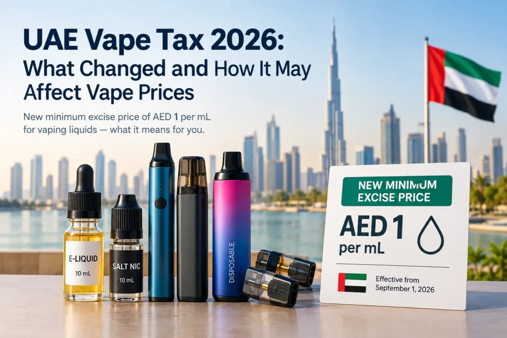 UAE Vape Tax 2026 and new vape pricing rules explained