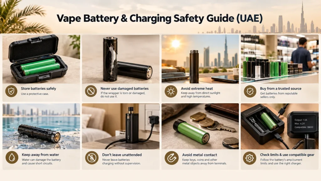 Vape Battery & Charging Safety Guide (UAE)