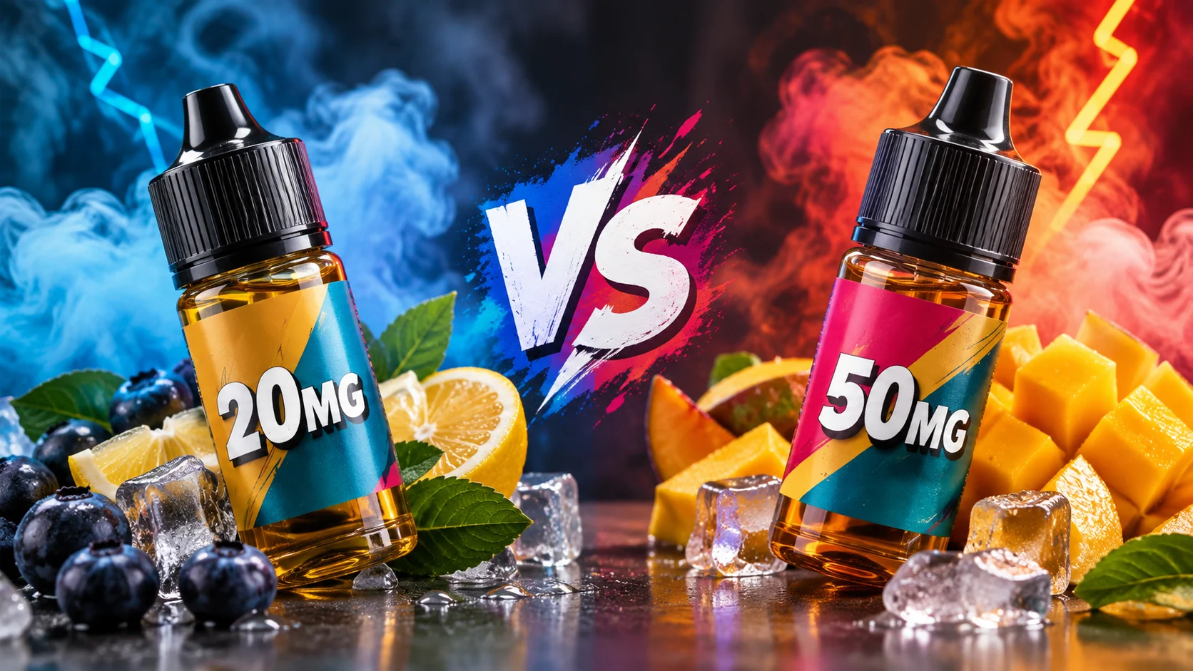 Nicotine strength guide for vapes in the UAE, from 3mg to 50mg