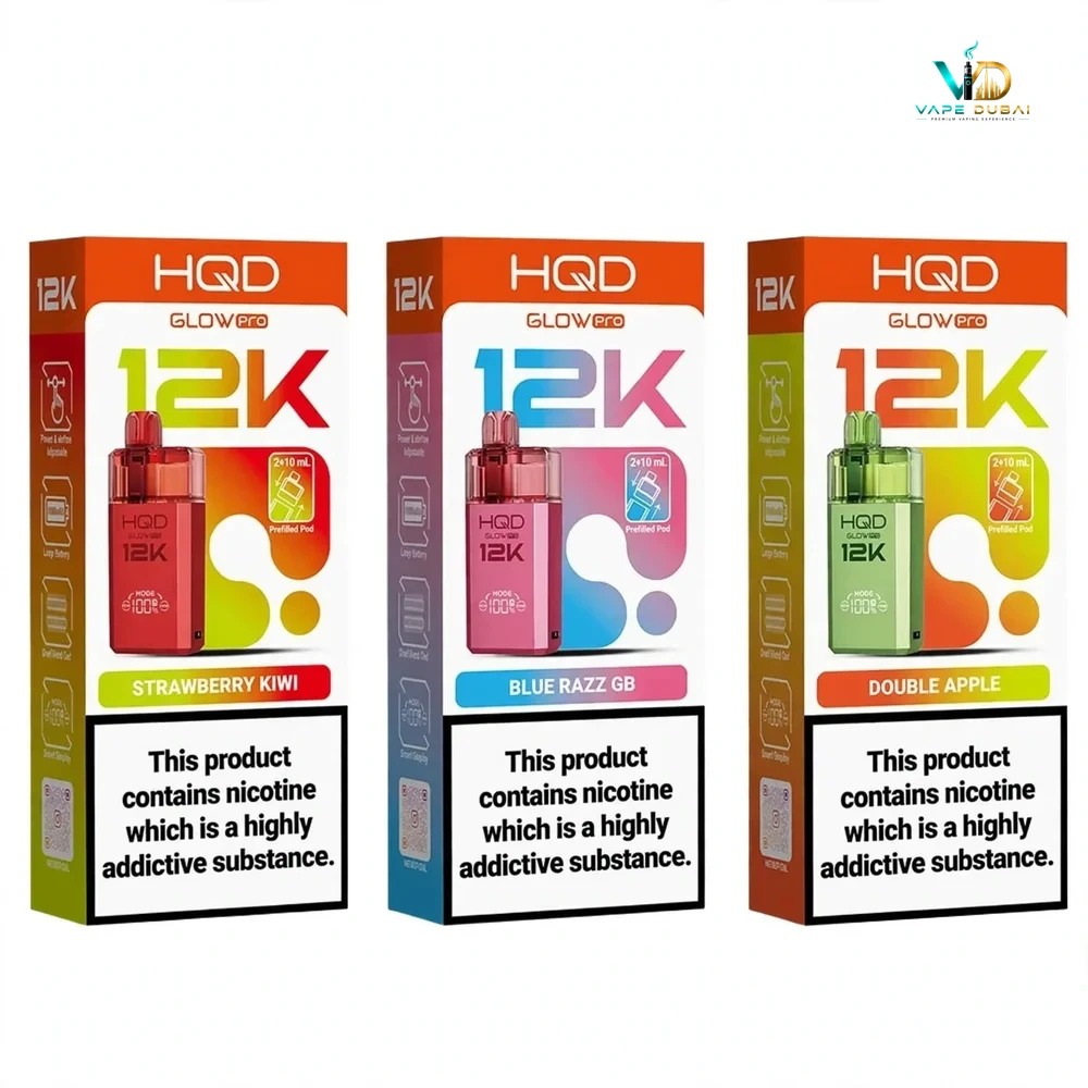 Hqd Glow Pro 12K Disposable Vape 20Mg Dubai