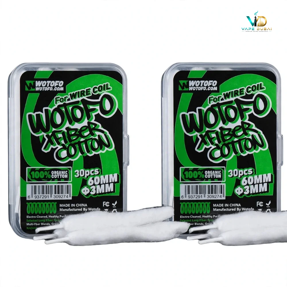 Wotofo Xfiber Cotton 3Mm 30Pcs Organic Vape Cotton Dubai